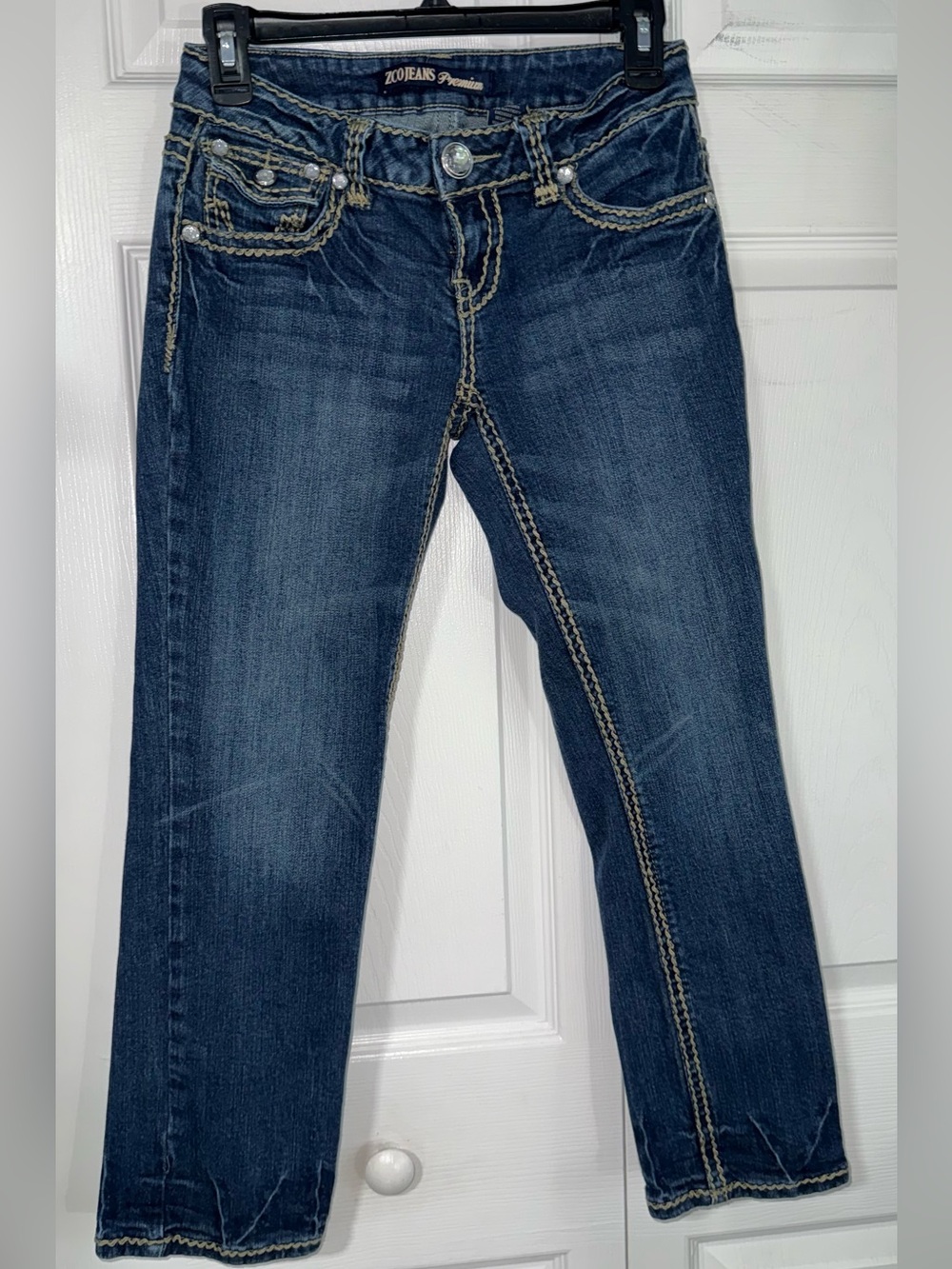 ZCO Jeans Women's Straight Leg Dark Indigo Jeans